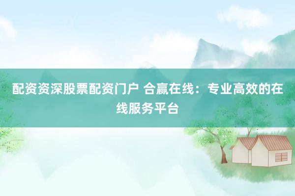 配资资深股票配资门户 合赢在线：专业高效的在线服务平台