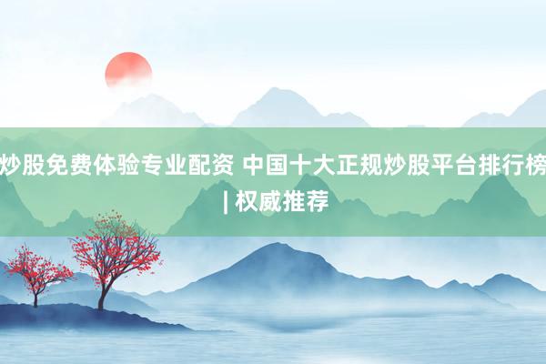 炒股免费体验专业配资 中国十大正规炒股平台排行榜 | 权威推荐
