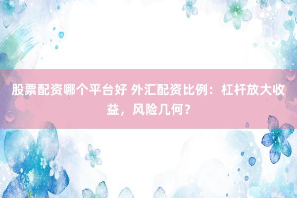 股票配资哪个平台好 外汇配资比例：杠杆放大收益，风险几何？