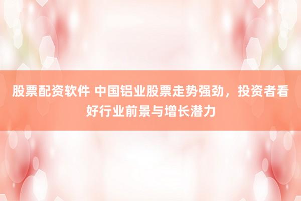 股票配资软件 中国铝业股票走势强劲，投资者看好行业前景与增长潜力