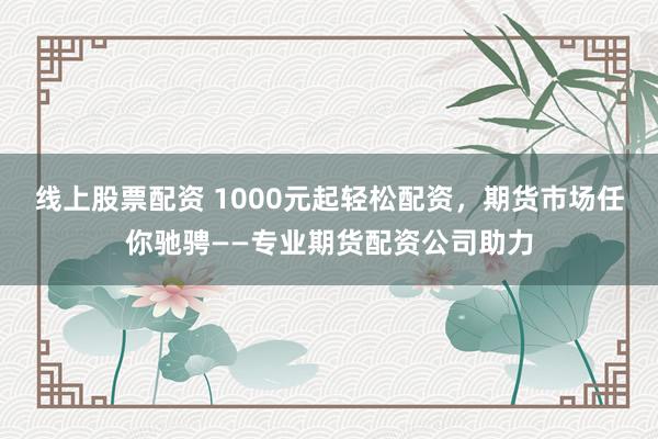 线上股票配资 1000元起轻松配资,期货市场任你驰骋——专业期货配资公司助力